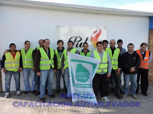 Capacitación operador autoelevador empresa Pul S.A Melo 2015
